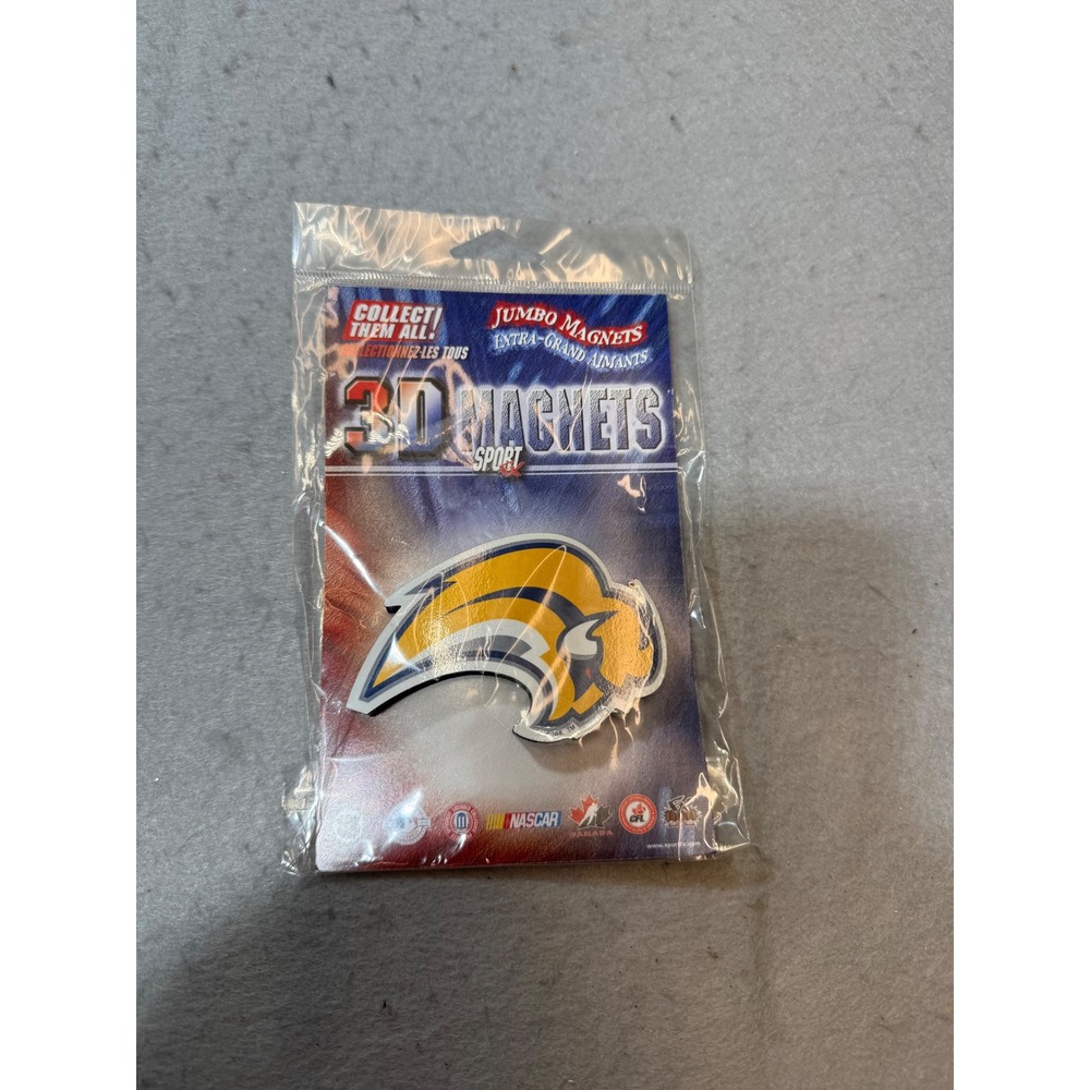 3D Sport Jumbo Magnets NASCAR Buffalo Sabres Collectible Fan Gear‎